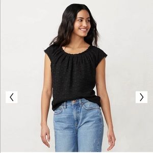 Lauren Conrad Black Blouse